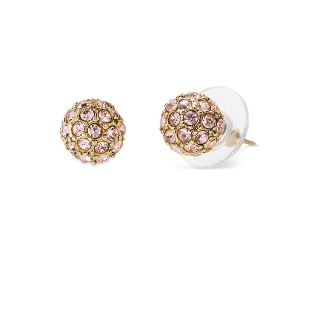 NEW Stella & Dot Soirée Studs - Gold/Pink